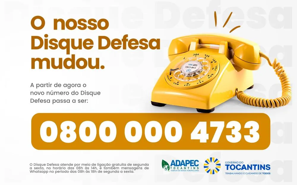 Telefone do Disque Defesa da Adapec mudou para 0800 000 4733