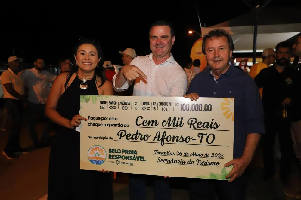 Em votos de aplausos, Vilmar parabeniza prefeito de Pedro Afonso e equipe por Selo Praia responsável