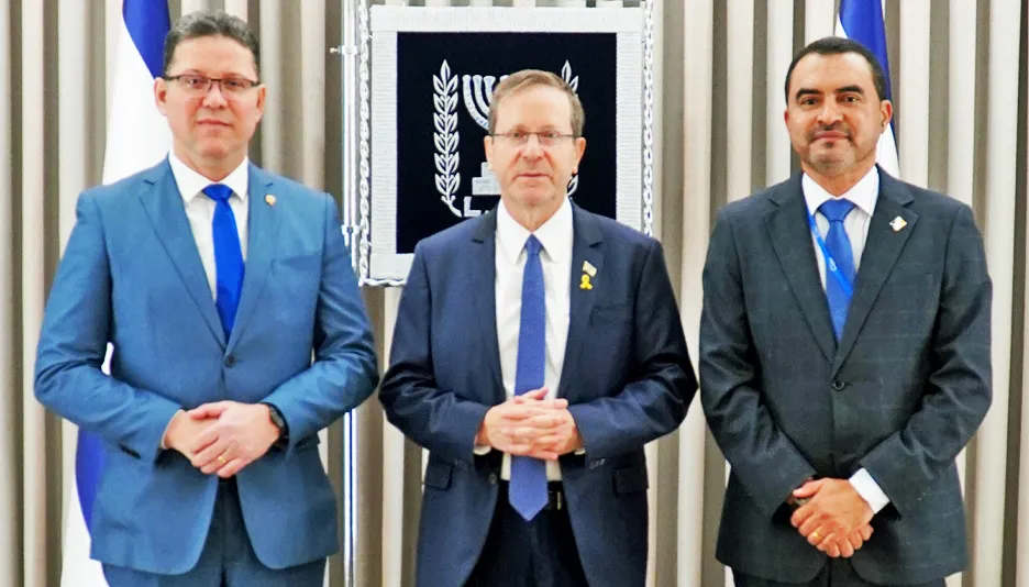 Em Israel, governador Wanderlei Barbosa fortalece relações internacionais e é recebido pelo presidente Isaac Herzog