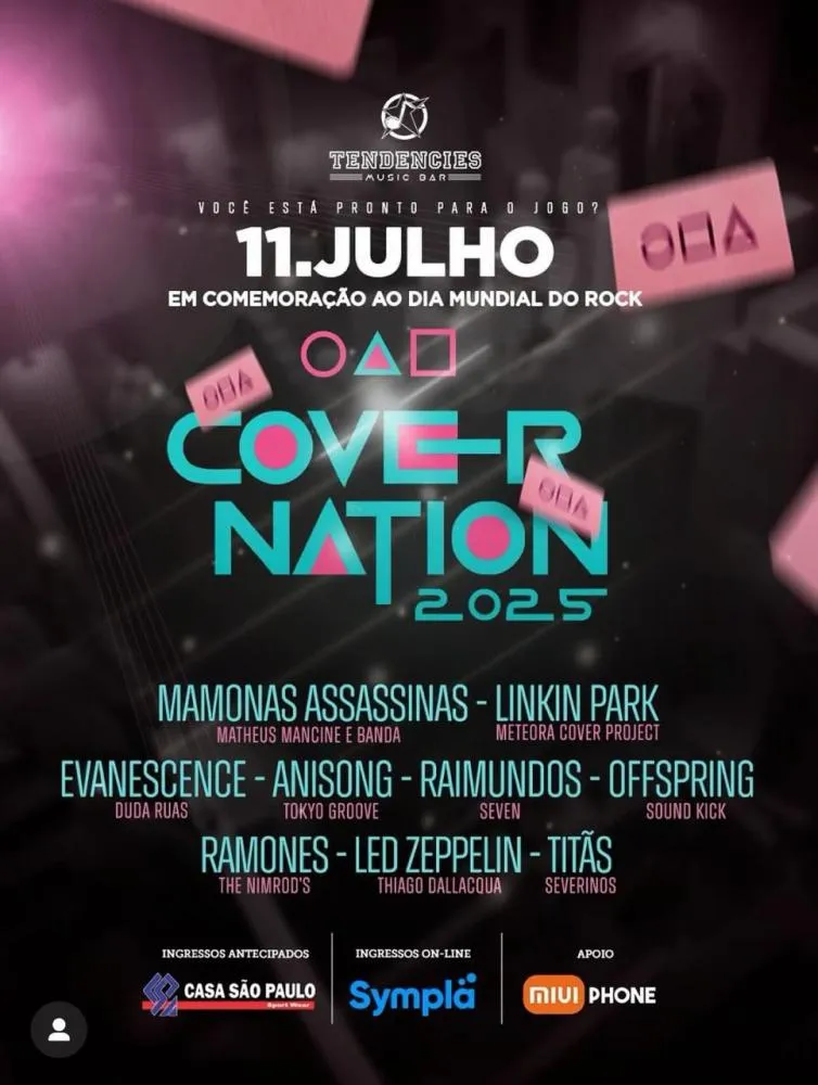 Covernation 2025 promete agitar Palmas com tributos a grandes nomes do rock