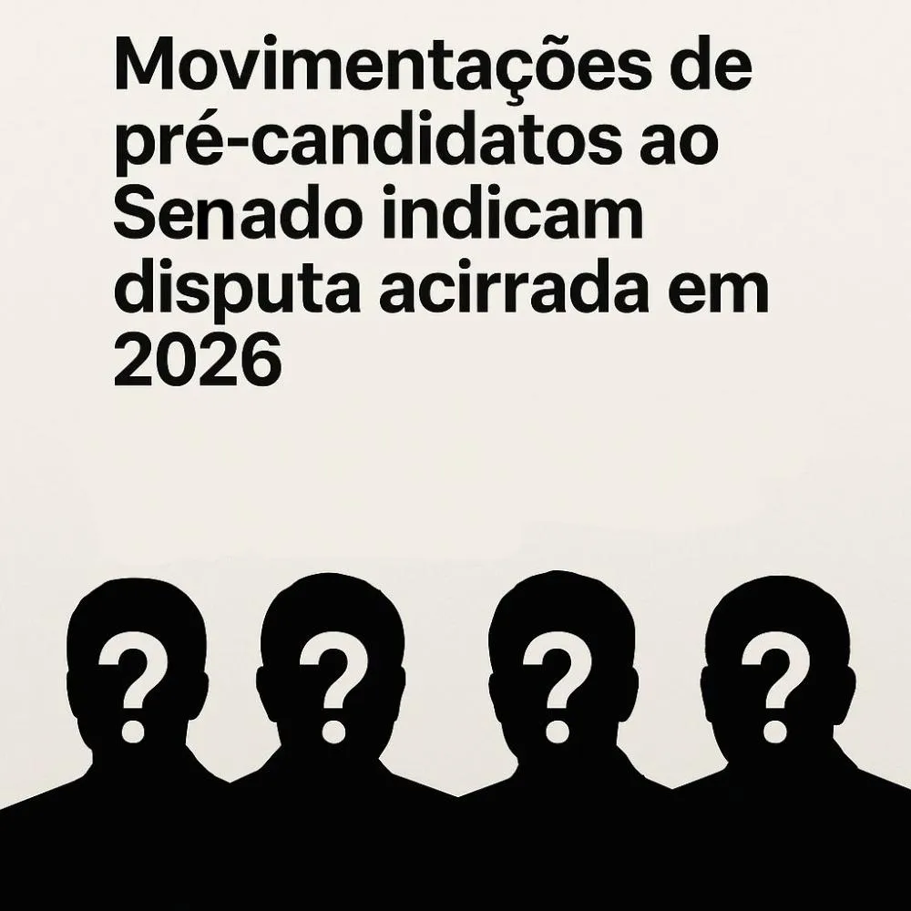 Movimentações de pré-candidatos ao Senado indicam disputa acirrada em 2026