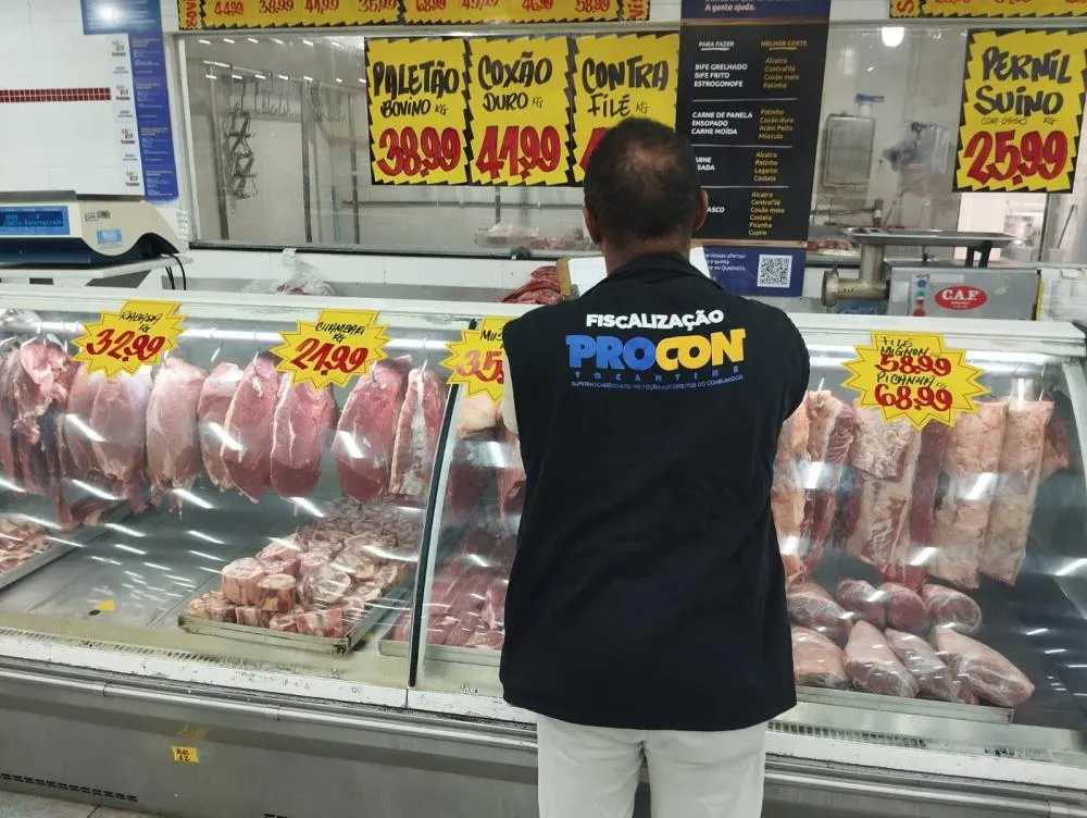 Procon Tocantins encontra variação de até 100% nos preços das carnes em Gurupi
