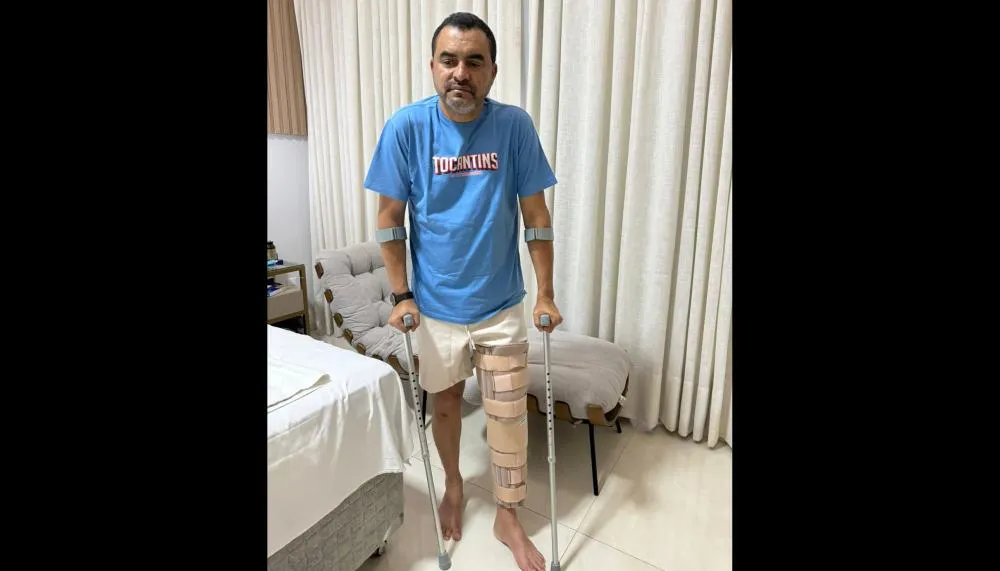 Governador Wanderlei Barbosa rompe ligamentos do joelho e passará por cirurgia