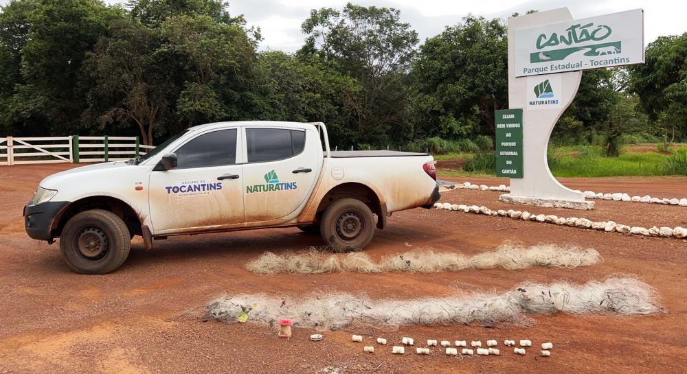 Mais de quatro mil metros de redes foram recolhidas em mais uma etapa da Operação Piracema