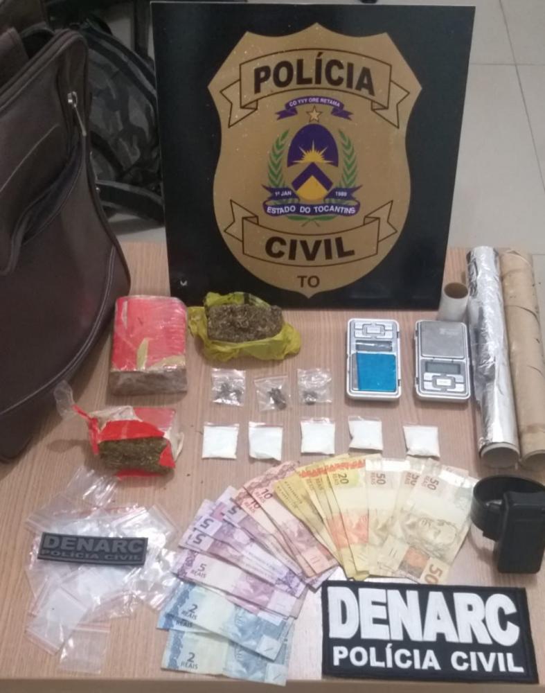 Ação da Divisão Antidrogas da Polícia Civil resulta nas prisões de quatros pessoas por tráfico em Araguaína