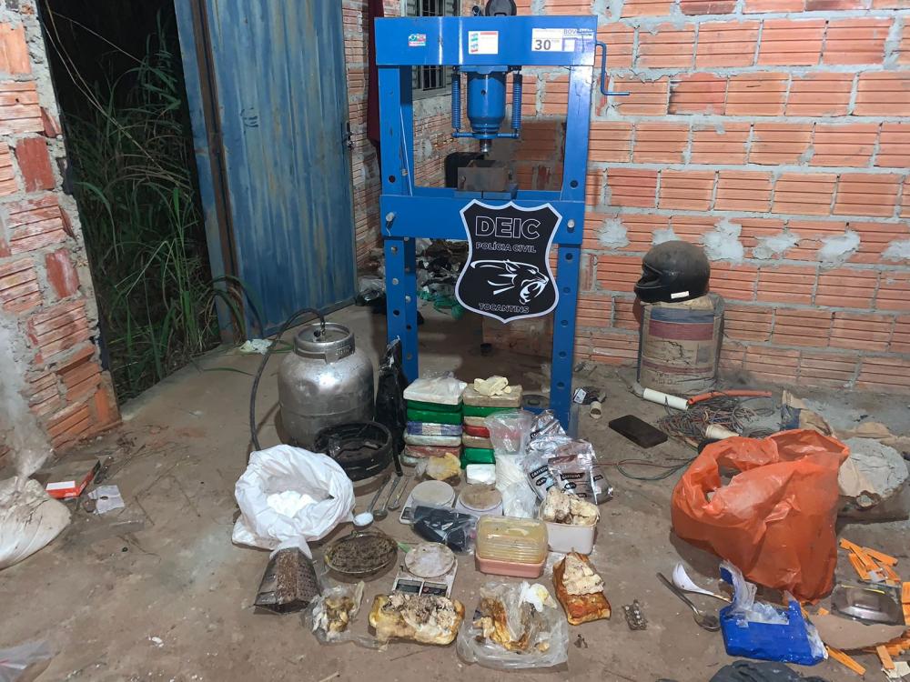 Polícia Civil estoura laboratório utilizado para fabricação de entorpecentes e prende homem por tráfico em Paraíso